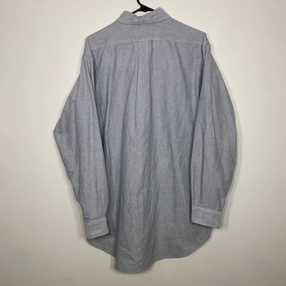 Polo Ralph Lauren Mens 16.5 34 35 Oxford Button‎ Down Classic Fit Flesh Pony